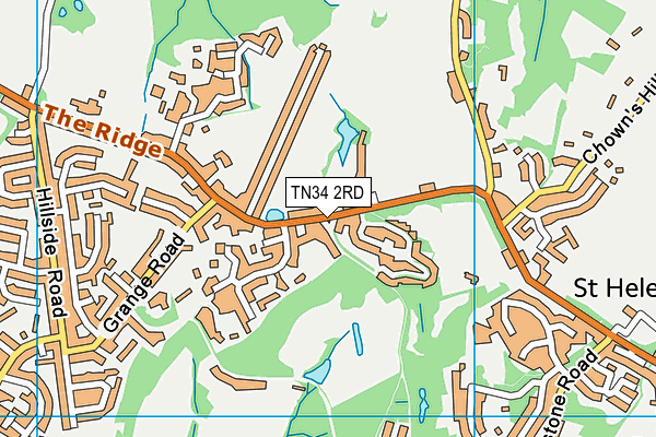 TN34 2RD map - OS VectorMap District (Ordnance Survey)