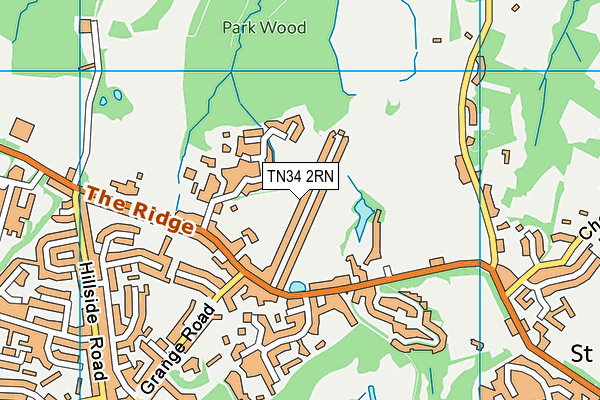 TN34 2RN map - OS VectorMap District (Ordnance Survey)