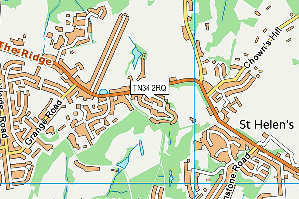 TN34 2RQ map - OS VectorMap District (Ordnance Survey)