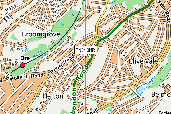 TN34 3NR map - OS VectorMap District (Ordnance Survey)