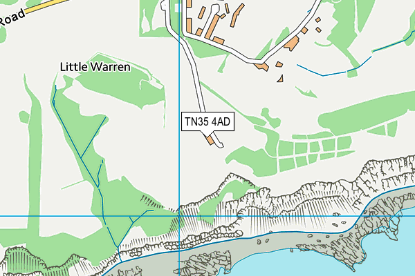 TN35 4AD map - OS VectorMap District (Ordnance Survey)