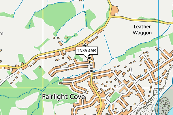 TN35 4AR map - OS VectorMap District (Ordnance Survey)