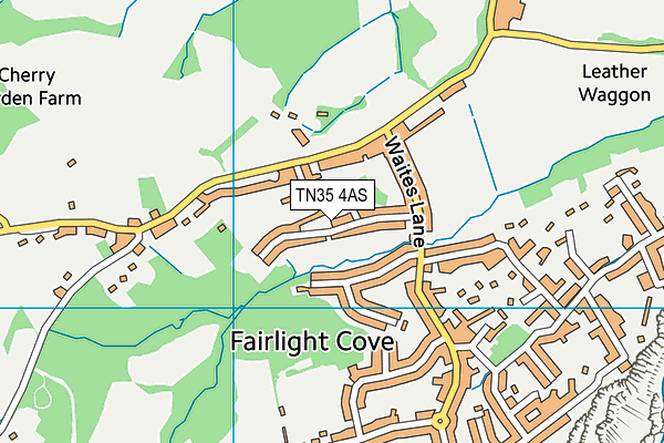 TN35 4AS map - OS VectorMap District (Ordnance Survey)