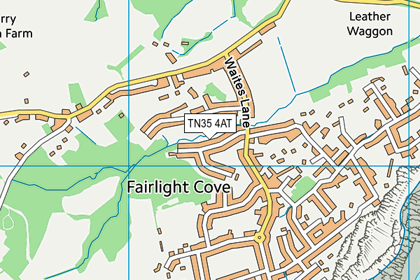 TN35 4AT map - OS VectorMap District (Ordnance Survey)