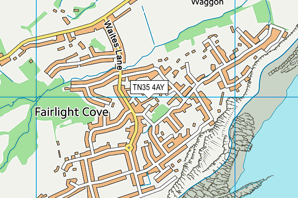 TN35 4AY map - OS VectorMap District (Ordnance Survey)
