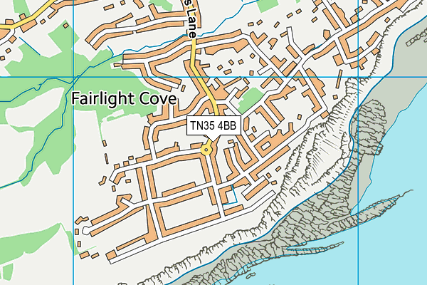 TN35 4BB map - OS VectorMap District (Ordnance Survey)