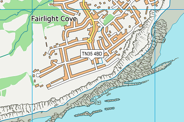 TN35 4BD map - OS VectorMap District (Ordnance Survey)