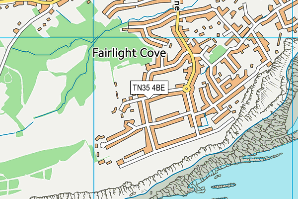 TN35 4BE map - OS VectorMap District (Ordnance Survey)