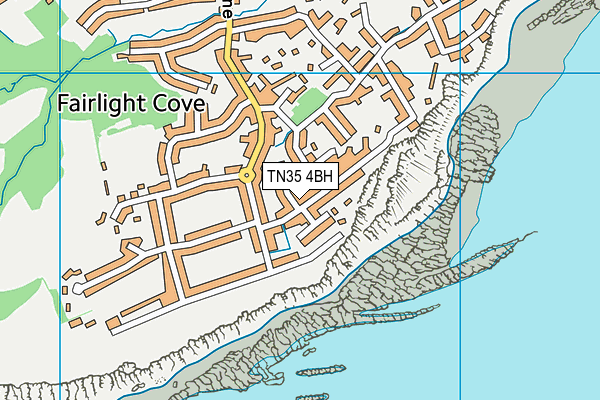 TN35 4BH map - OS VectorMap District (Ordnance Survey)
