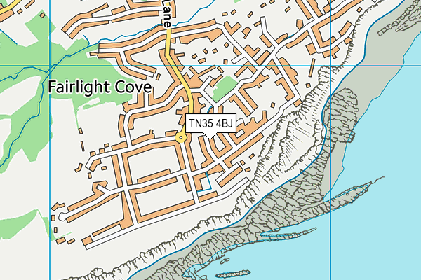 TN35 4BJ map - OS VectorMap District (Ordnance Survey)