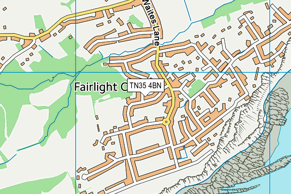 TN35 4BN map - OS VectorMap District (Ordnance Survey)