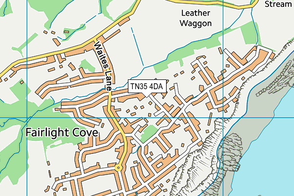 TN35 4DA map - OS VectorMap District (Ordnance Survey)