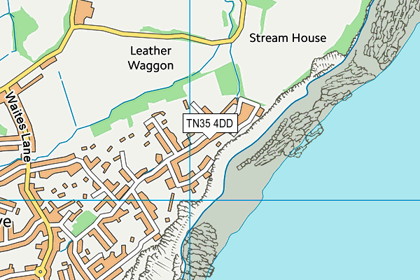 TN35 4DD map - OS VectorMap District (Ordnance Survey)