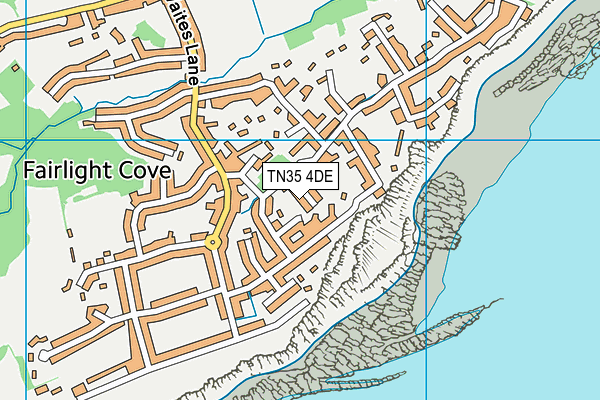 TN35 4DE map - OS VectorMap District (Ordnance Survey)