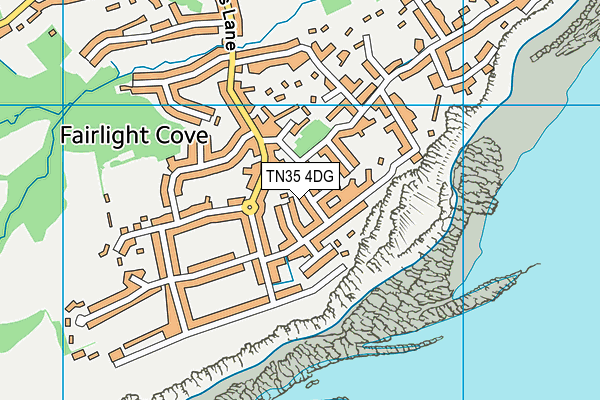 TN35 4DG map - OS VectorMap District (Ordnance Survey)