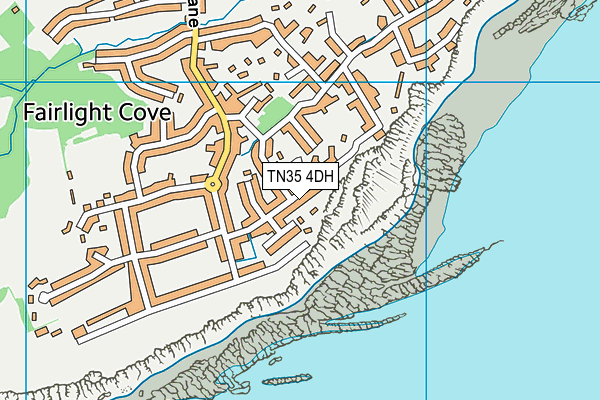 TN35 4DH map - OS VectorMap District (Ordnance Survey)