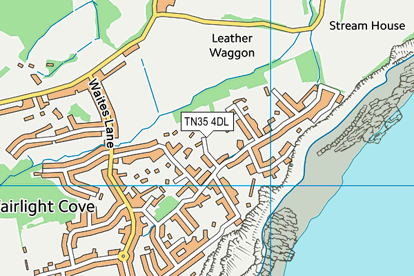 TN35 4DL map - OS VectorMap District (Ordnance Survey)