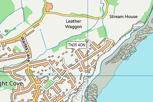 TN35 4DN map - OS VectorMap District (Ordnance Survey)