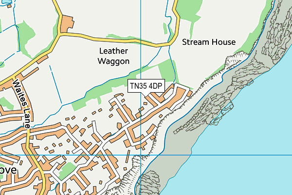 TN35 4DP map - OS VectorMap District (Ordnance Survey)