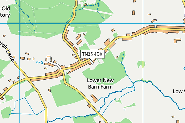 TN35 4DX map - OS VectorMap District (Ordnance Survey)