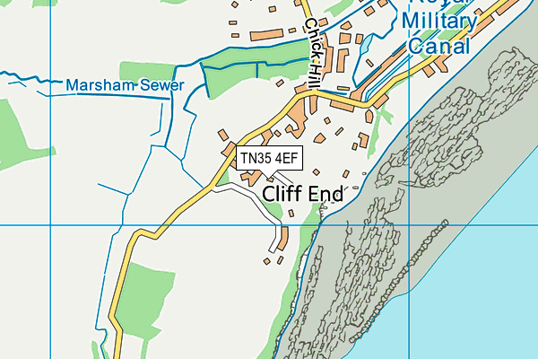 TN35 4EF map - OS VectorMap District (Ordnance Survey)