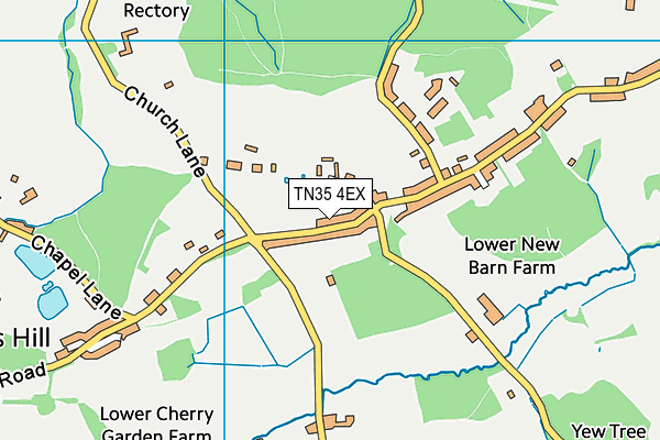 TN35 4EX map - OS VectorMap District (Ordnance Survey)