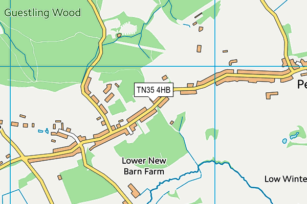 TN35 4HB map - OS VectorMap District (Ordnance Survey)