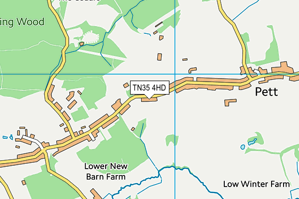TN35 4HD map - OS VectorMap District (Ordnance Survey)
