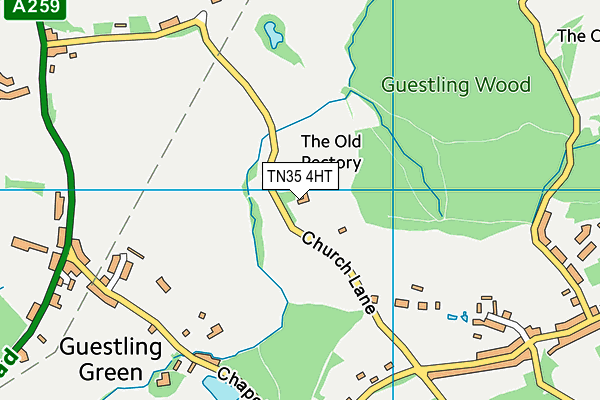 TN35 4HT map - OS VectorMap District (Ordnance Survey)