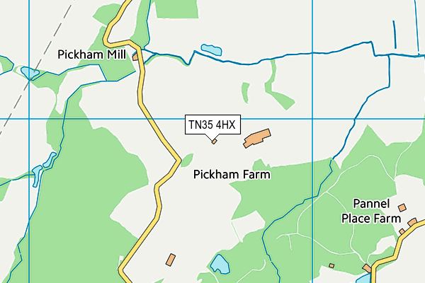 TN35 4HX map - OS VectorMap District (Ordnance Survey)