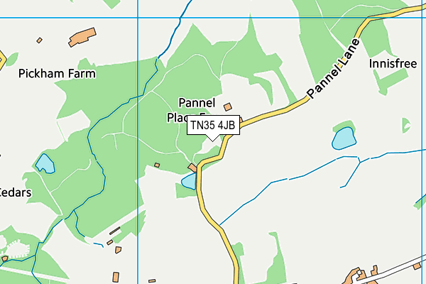 Stamco Field (Closed) map (TN35 4JB) - OS VectorMap District (Ordnance Survey)