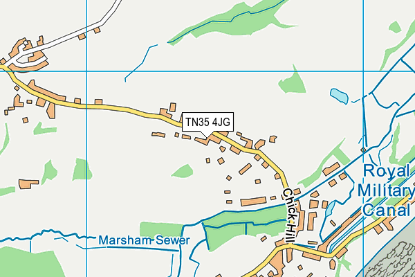 TN35 4JG map - OS VectorMap District (Ordnance Survey)