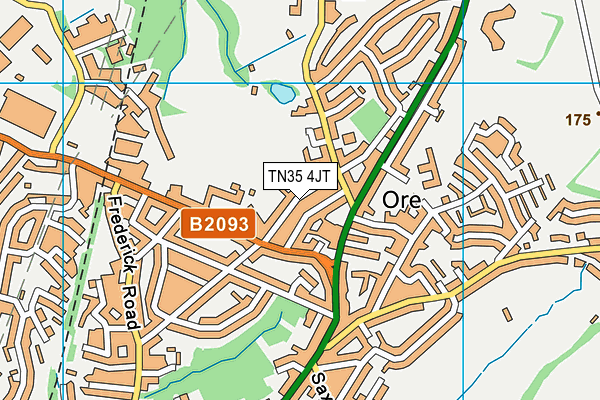 TN35 4JT map - OS VectorMap District (Ordnance Survey)