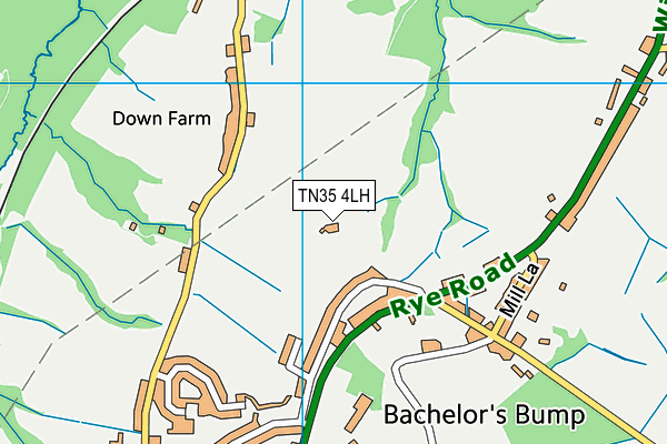 TN35 4LH map - OS VectorMap District (Ordnance Survey)