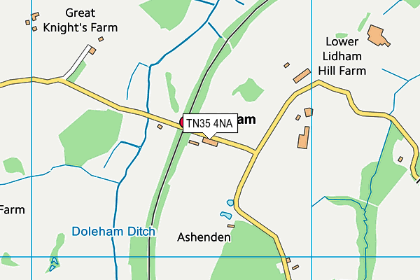 TN35 4NA map - OS VectorMap District (Ordnance Survey)