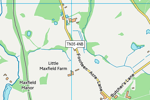 TN35 4NB map - OS VectorMap District (Ordnance Survey)