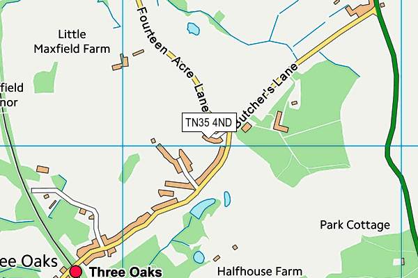 TN35 4ND map - OS VectorMap District (Ordnance Survey)