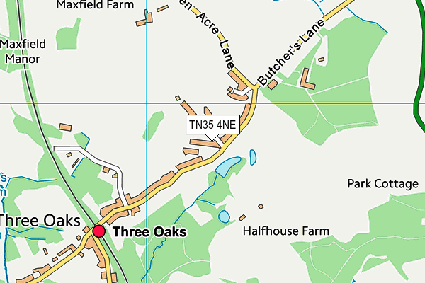 TN35 4NE map - OS VectorMap District (Ordnance Survey)