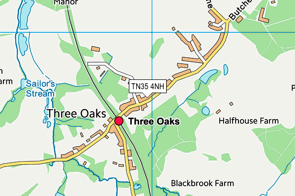 TN35 4NH map - OS VectorMap District (Ordnance Survey)