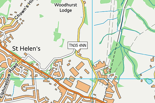 TN35 4NN map - OS VectorMap District (Ordnance Survey)