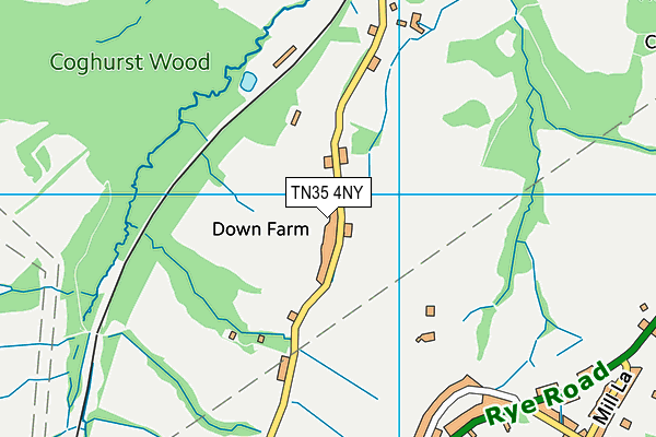 TN35 4NY map - OS VectorMap District (Ordnance Survey)