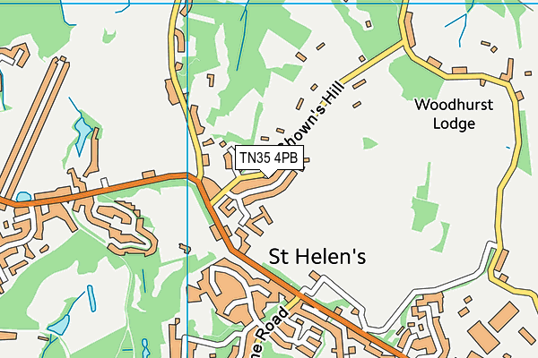 TN35 4PB map - OS VectorMap District (Ordnance Survey)