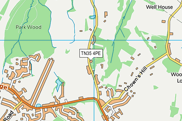 TN35 4PE map - OS VectorMap District (Ordnance Survey)