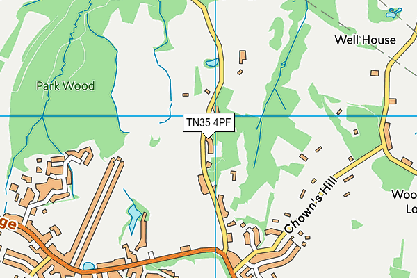 TN35 4PF map - OS VectorMap District (Ordnance Survey)