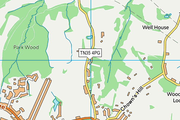 TN35 4PG map - OS VectorMap District (Ordnance Survey)