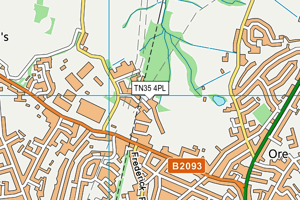 TN35 4PL map - OS VectorMap District (Ordnance Survey)