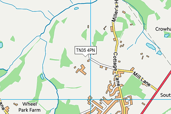 TN35 4PN map - OS VectorMap District (Ordnance Survey)