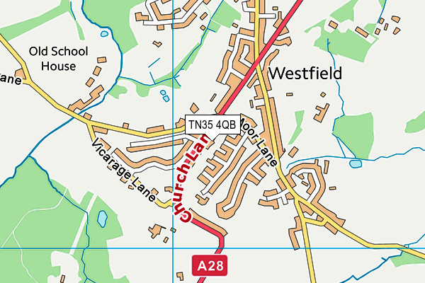 TN35 4QB map - OS VectorMap District (Ordnance Survey)