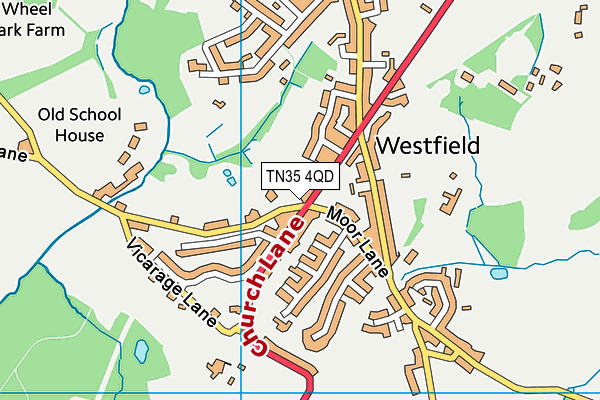 TN35 4QD map - OS VectorMap District (Ordnance Survey)