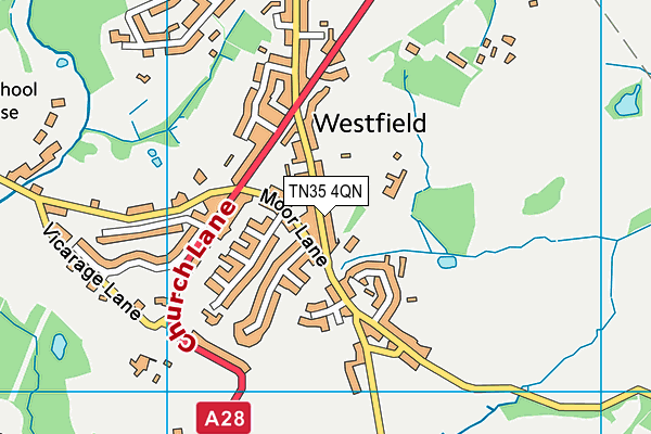 TN35 4QN map - OS VectorMap District (Ordnance Survey)